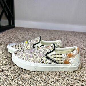 Vans Classic Slip-On 'Meadow Patchwork' Womens Size 7.5 Skate Shoes Casual